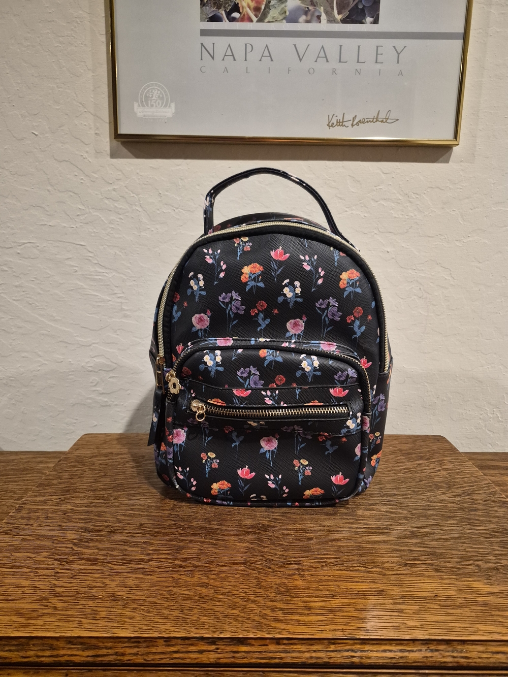 Under One Sky Floral Mini Backpack 12"